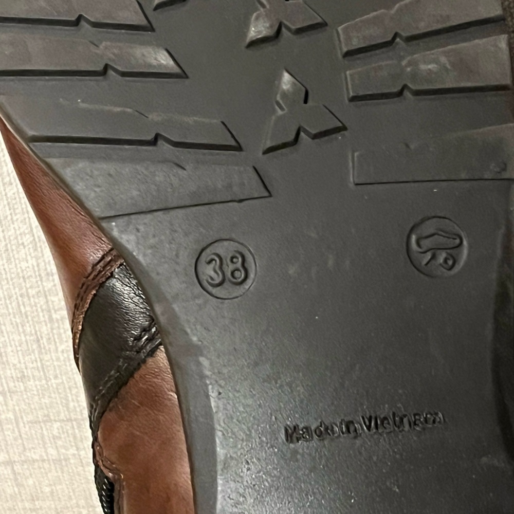 Remonte Brown & Black Booties, size 38 - Picture 3 of 5